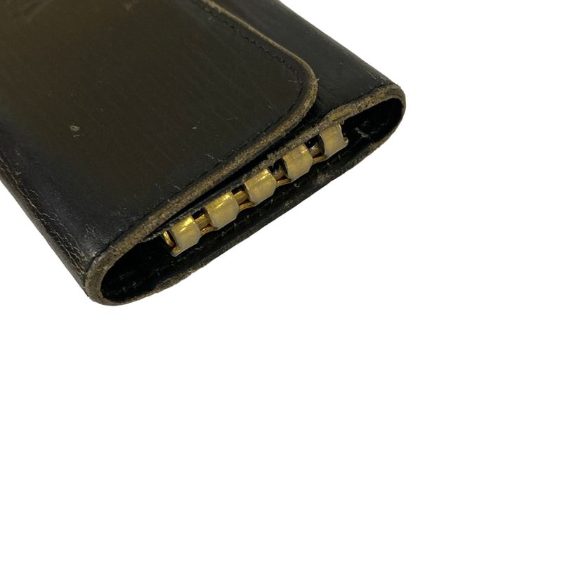 Louis Vuitton Key Case Epi Multicles 4 Noir Leather Key Holder