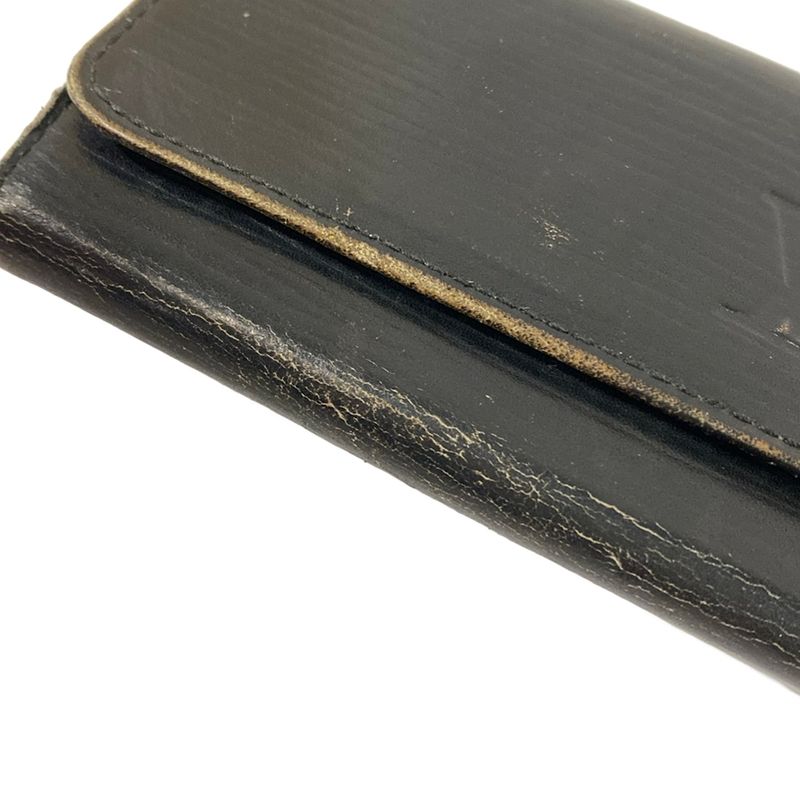 Louis Vuitton Key Case Epi Multicles 4 Noir Leather Key Holder