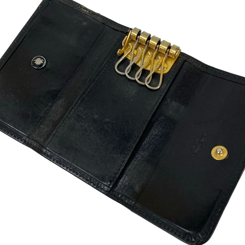 Louis Vuitton Key Case Epi Multicles 4 Noir Leather Key Holder