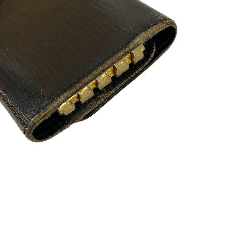 Louis Vuitton Key Case Epi Multicles 4 Noir Leather Key Holder