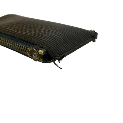 Louis Vuitton Coin Case Epi Pochette Cles Noir Leather