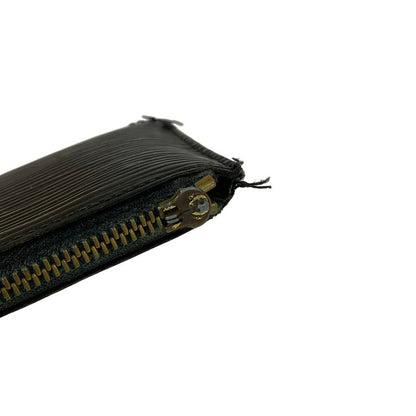 Louis Vuitton Coin Case Epi Pochette Cles Noir Leather
