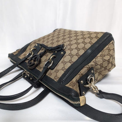 Gucci GG Canvas 2-Way Shoulder Bag with Charm