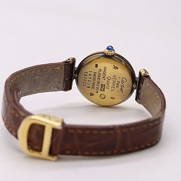Cartier Must Colize Quartz Gold Dial Watch