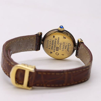 Cartier Must Colize Quartz Gold Dial Watch