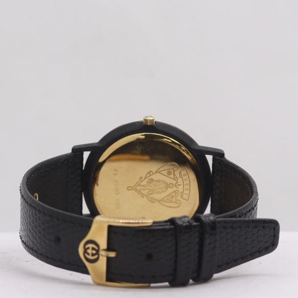 Gucci Quartz Black Dial Watch Kri