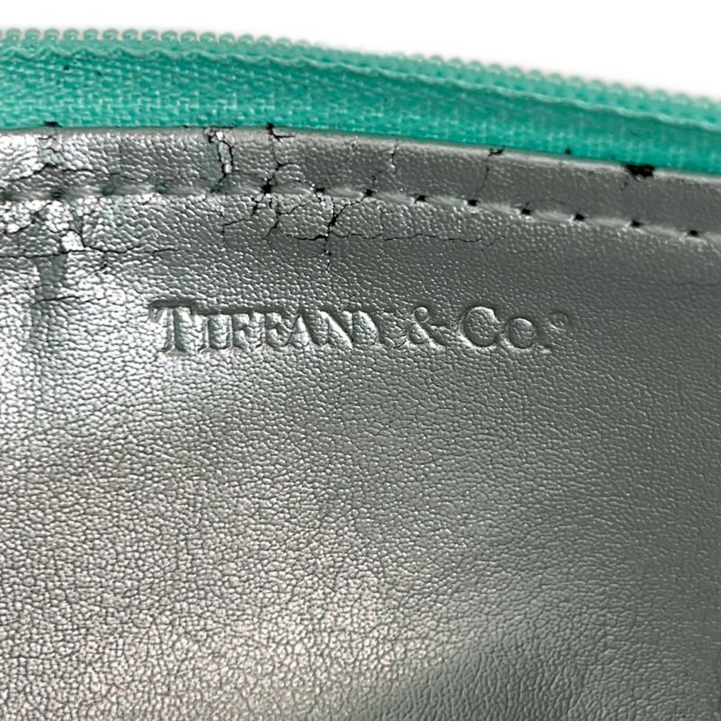 Tiffany & Co Pouch Cobalt Blue Leather