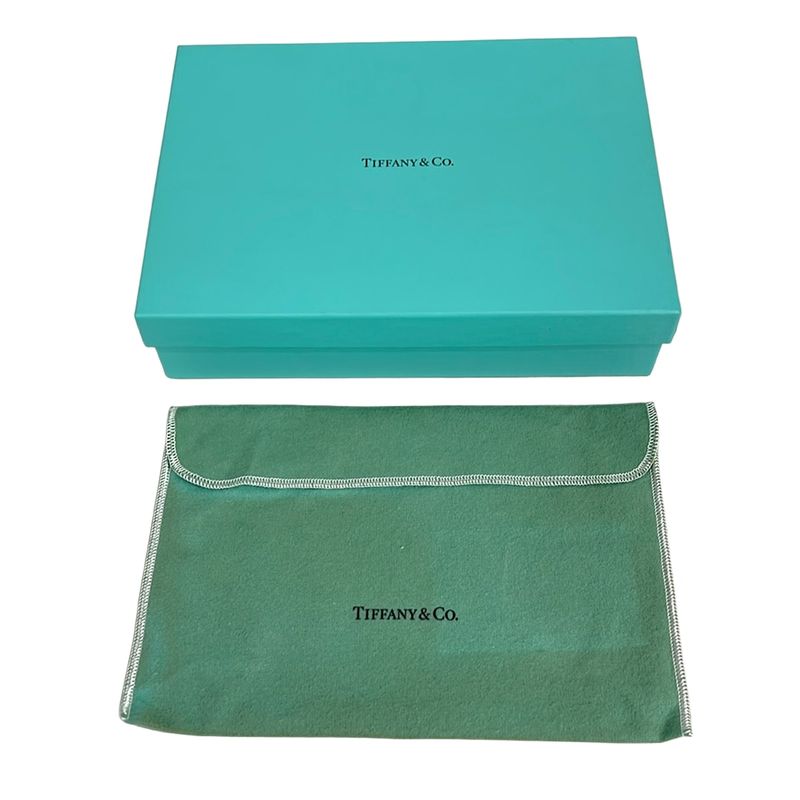 Tiffany & Co Pouch Cobalt Blue Leather