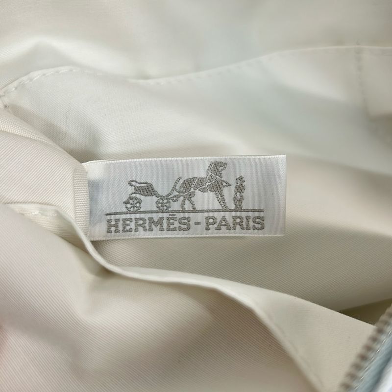 Hermes Pouch Bolide 36 Light Blue Purple White