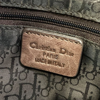 Dior Shoulder Bag Gaucho Dark Brown Light Leather