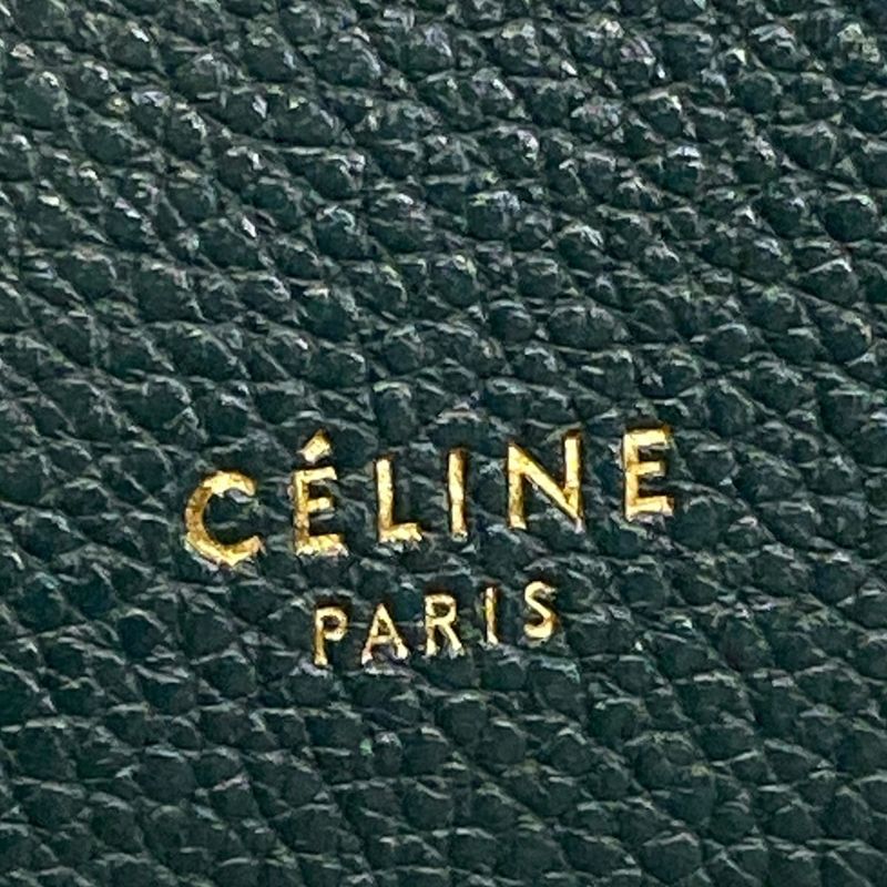 Celine Shoulder Bag Sangles Small Green
