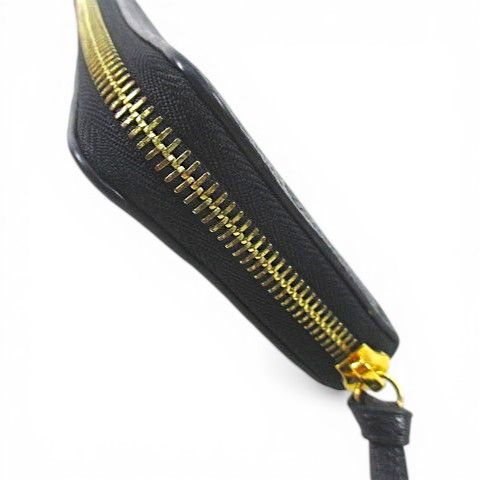 Louis Vuitton Zippy Wallet Zip Around Monogram Empreinte Leather Noir Black Gold