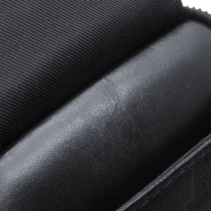 Louis Vuitton Shoulder Bag Monogram Shadow Double Phone Pouch Black