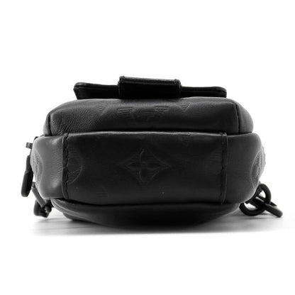 Louis Vuitton Shoulder Bag Monogram Shadow Double Phone Pouch Black