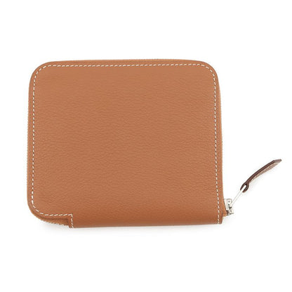 Hermes Coin Case Azap Compact Silk in Gold Silver Color Wallet