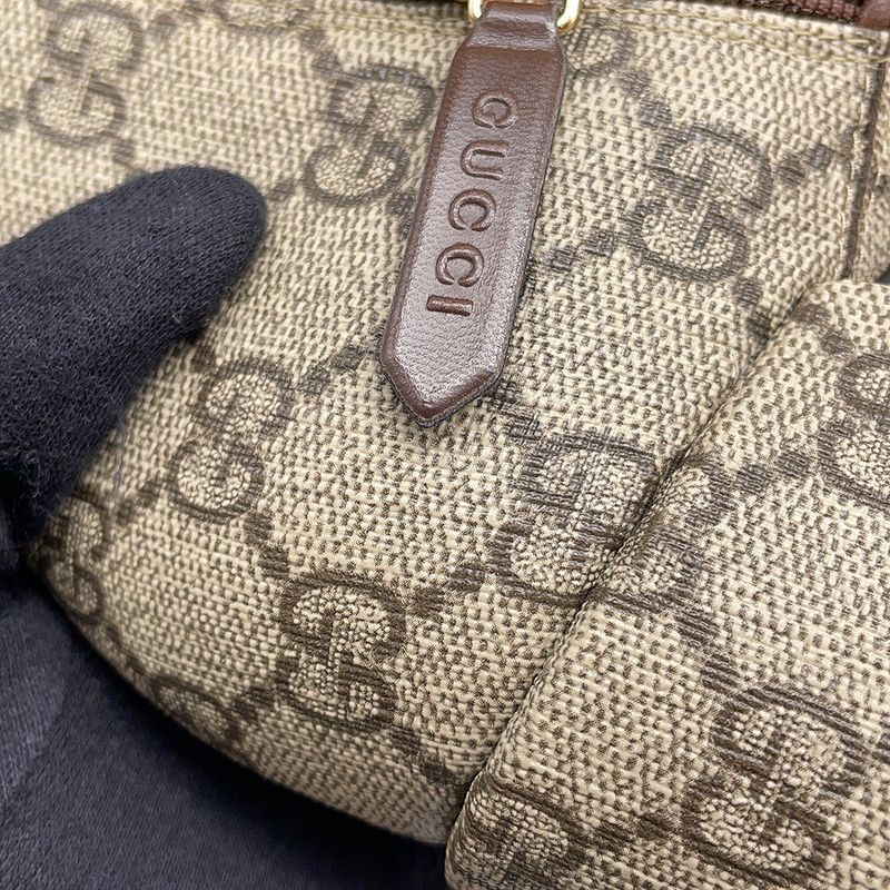 Gucci Boots Blanc Ankle GG Supreme Leather 35 Shoes