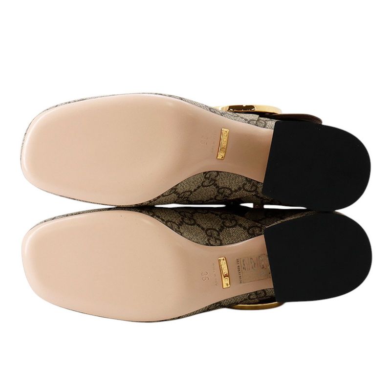 Gucci Boots Blanc Ankle GG Supreme Leather 35 Shoes