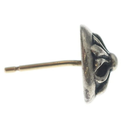 Chrome Hearts Stud Crsbll Cross Ball Earrings Silver