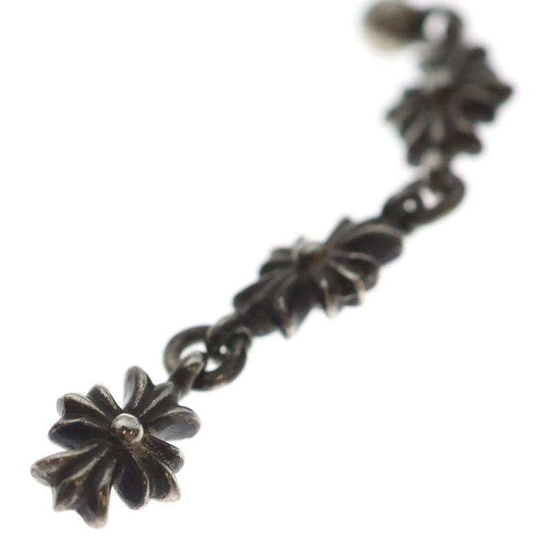 Chrome Hearts Tiny CH Pls 3 Ech Plus 3 Drop Earrings Silver
