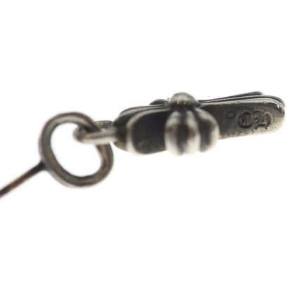Chrome Hearts Bby Pprchn Baby Fat Cross Drop Earrings Silver