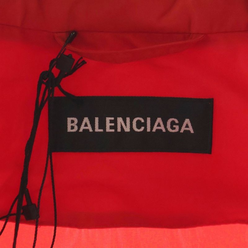 Balenciaga Back Logo Nylon Jacket Print Red