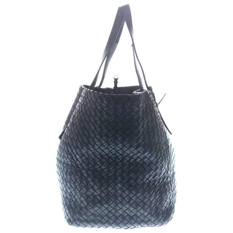Bottega Veneta Intrecciato Tote Black Leather