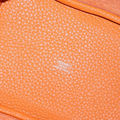 Hermes Picotin Lock PM Taurillon Clemence Leather Handbag Orange