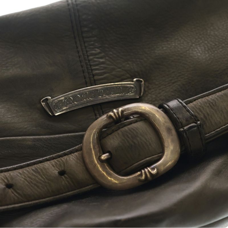 Chrome Hearts 1 Snat Pack Dagger Zip Gunslinger Belt Leather Waist Bag Black