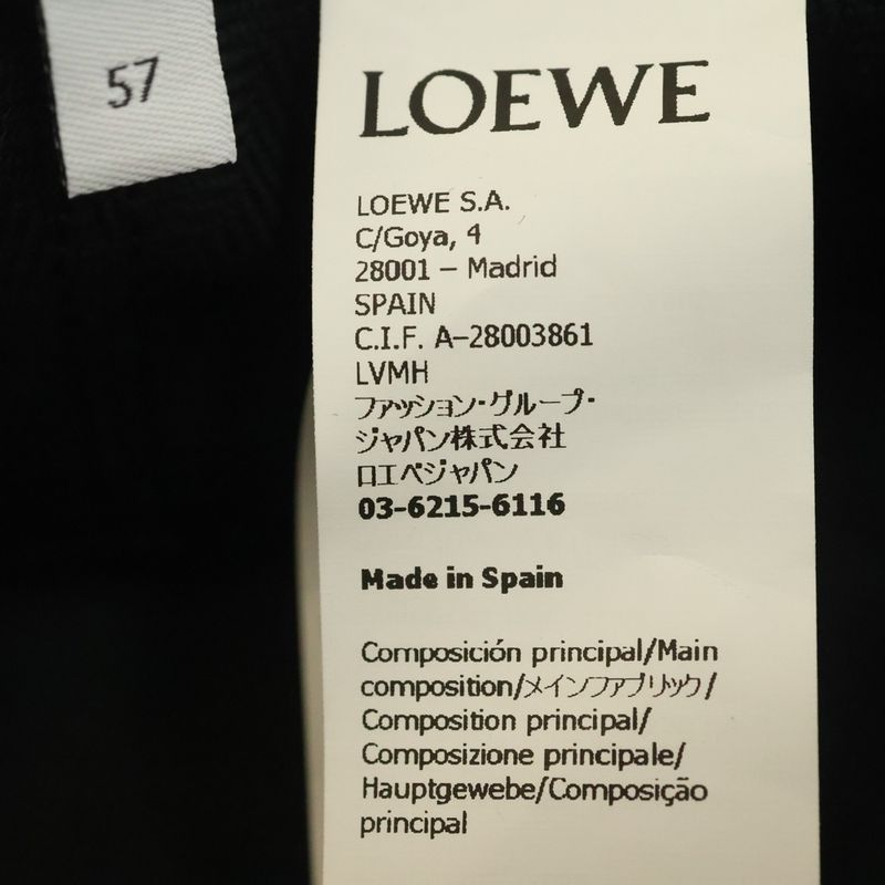 Loewe Anagram Jacquard Bucket Hat Navy
