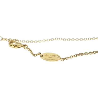 Louis Vuitton Collier Lou Glam Lvnecklace Pendant Chain Pink Gold