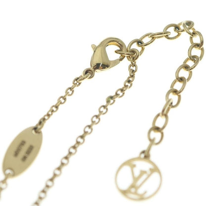 Louis Vuitton Collier Lou Glam Lvnecklace Pendant Chain Pink Gold