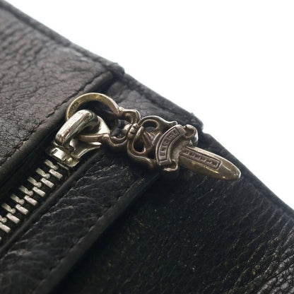 Chrome Hearts Wave Leather Wallet Black