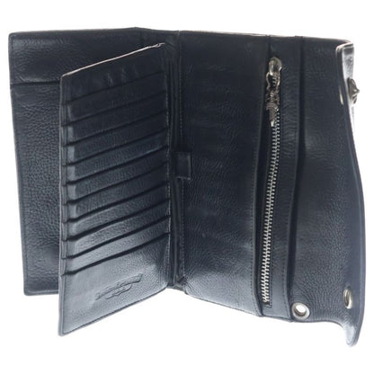 Chrome Hearts Wave Leather Wallet Black