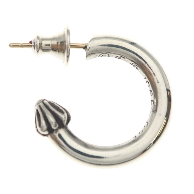 Chrome Hearts Hoop Plain Earrings Silver