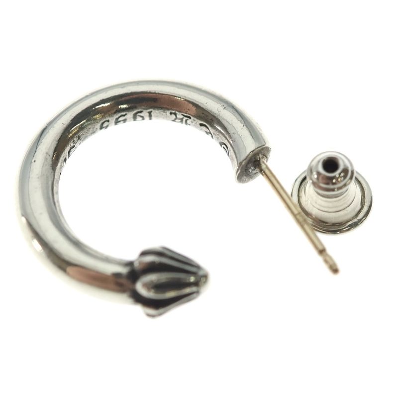Chrome Hearts Hoop Plain Earrings Silver