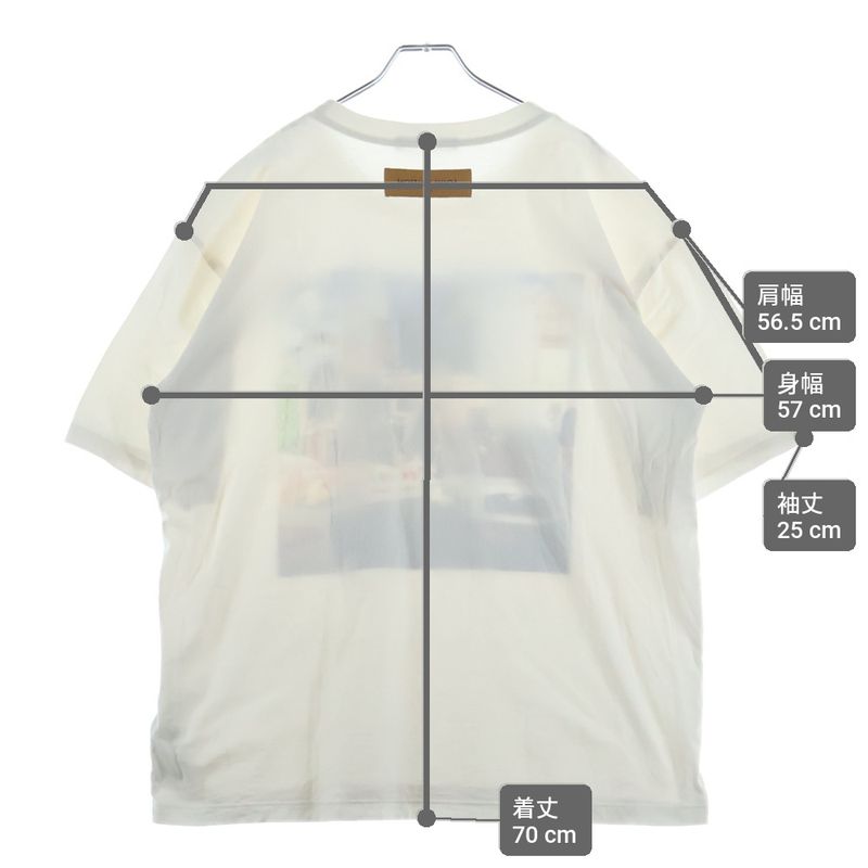 Louis Vuitton Photo Print Short Sleeve T-Shirt White
