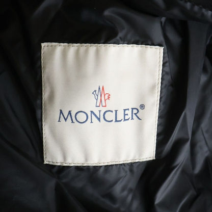 Moncler Down Contrast Leather Vest Black 