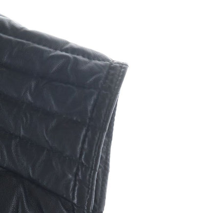 Moncler Down Contrast Leather Vest Black 