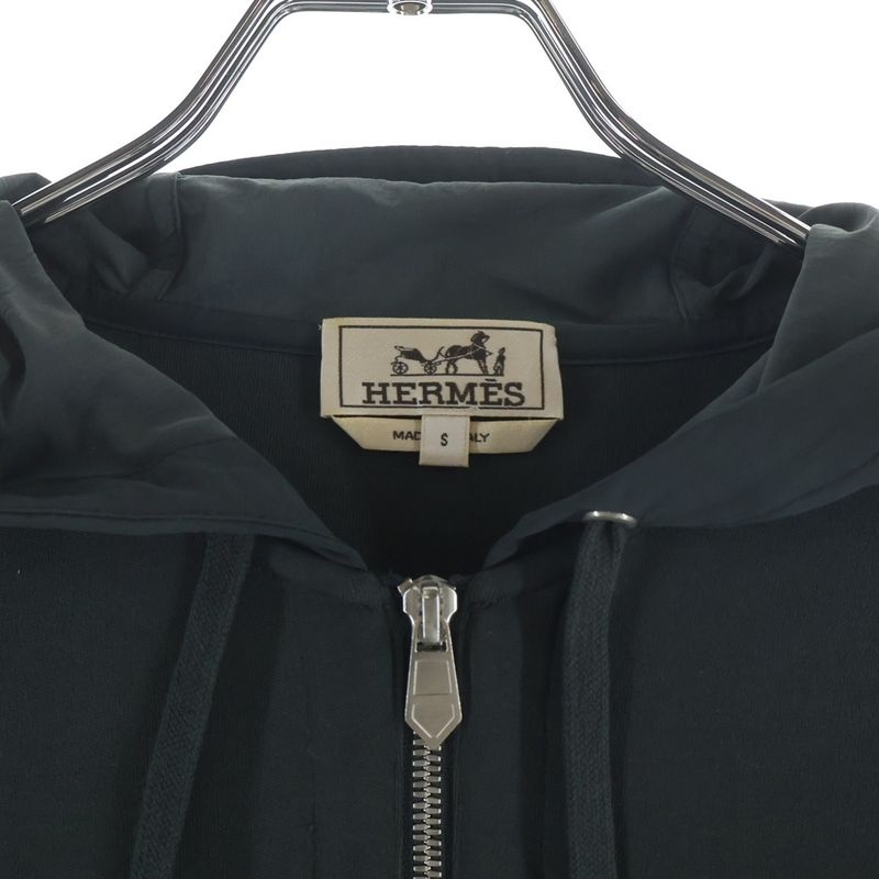 Hermes Half Zip Anorak Hoodie Gray
