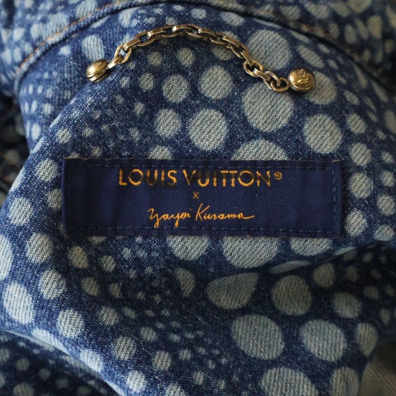 Louis Vuitton Yk Zipup Denim Bluzon Dot Yn3 Yayoi Kusama Dot Pattern Zip Up