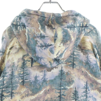 Gucci the North Face Cotton Hoodie All Over Pattern Logo Pullover Multi