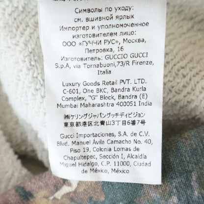 Gucci the North Face Cotton Hoodie All Over Pattern Logo Pullover Multi