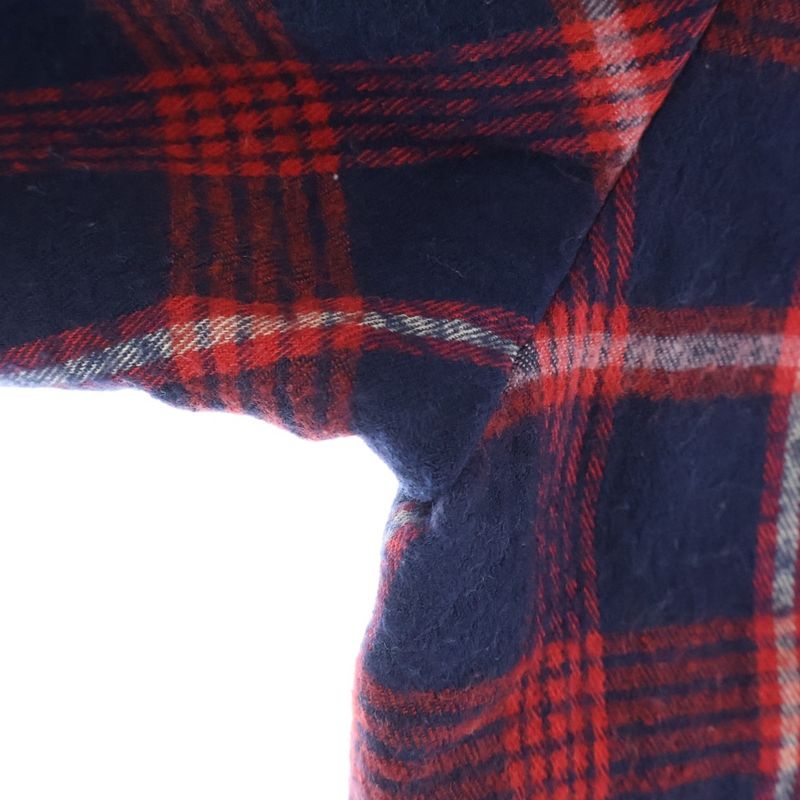 Chrome Hearts Plaid Reversible Quilted Shirt Jacket Red Cross Ball