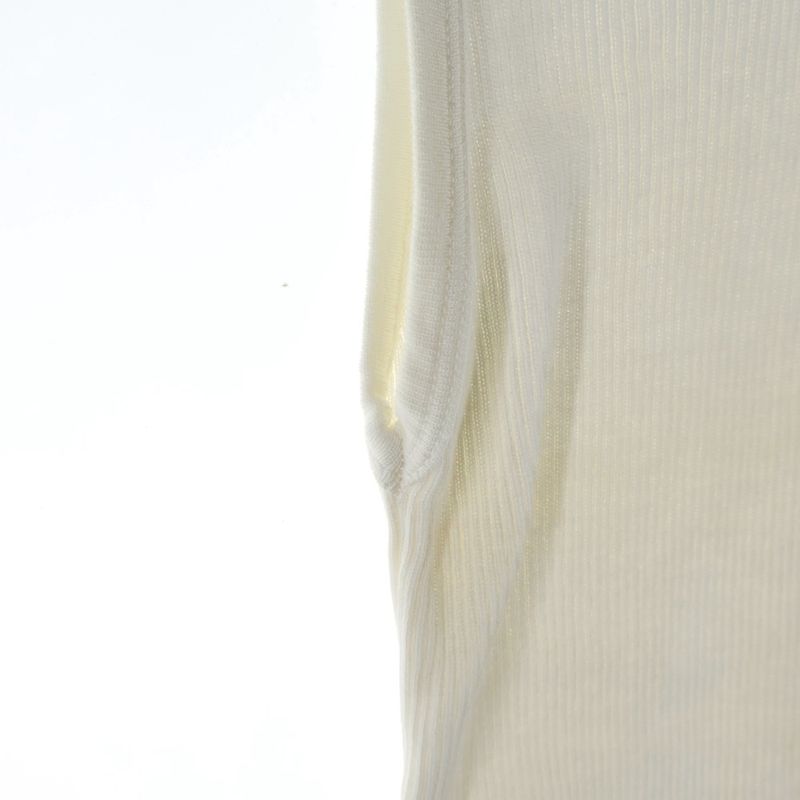 Chanel Bicolor Rib Knit Mini Dress White Black