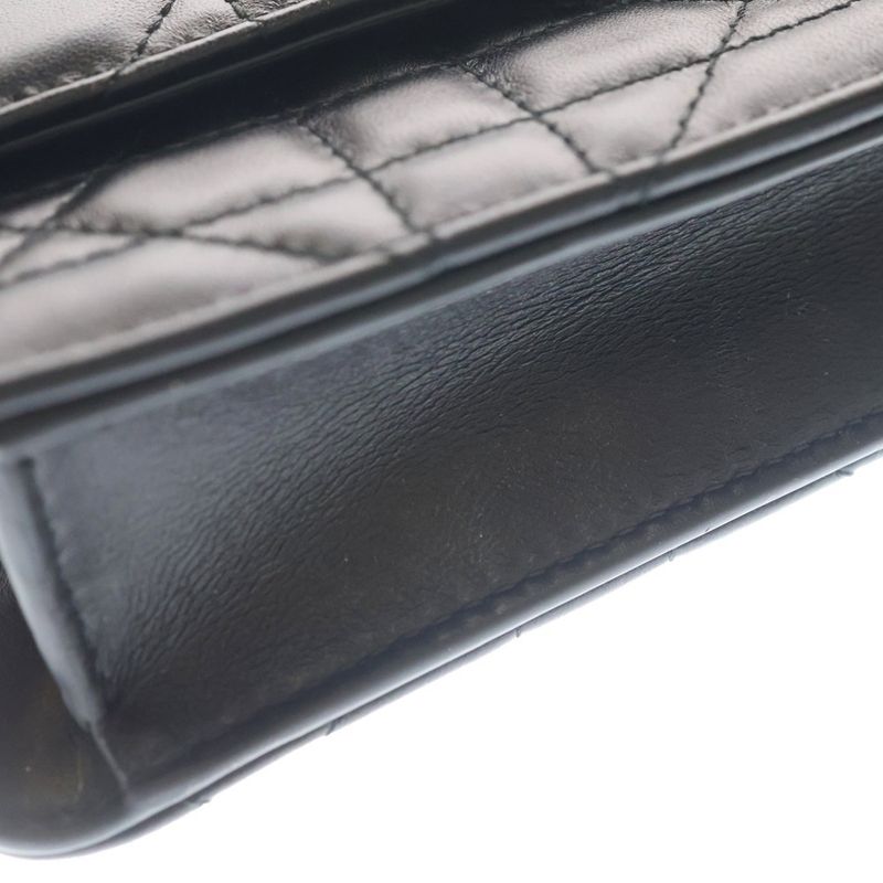 Dior Miss Caro Cannage Chain Shoulder Bag Black