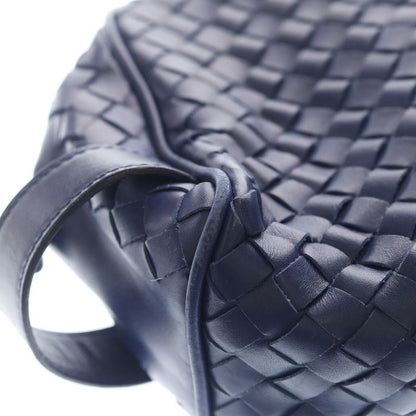Bottega Veneta Intrecciato Clutch Pouch Case Blue Leather