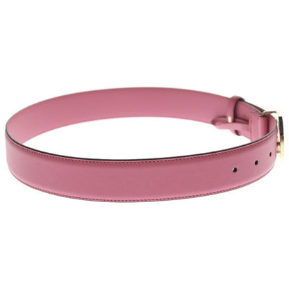Gucci Interlocking Leather Belt Pink Gold