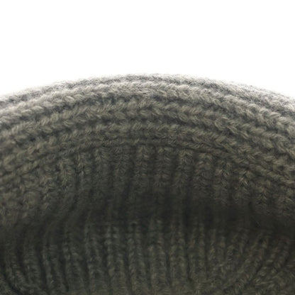 Celine Triomphe Cloche Beanie Crochet Hat Cashmere Gray