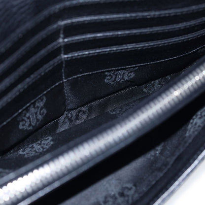 Chrome Hearts Judy Cross Ball Button Leather Wallet Black