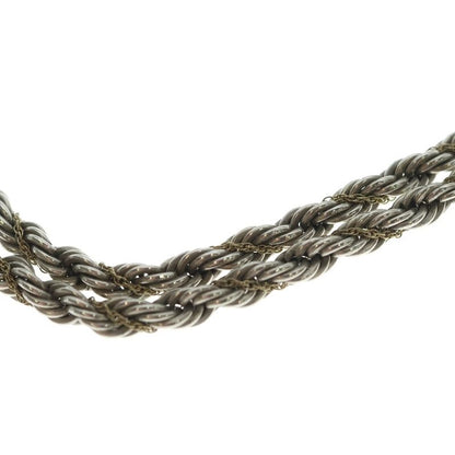 Tiffany & Co Twisted Screw Chain Necklace Silver Gold